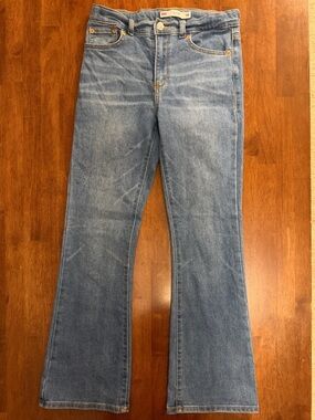 Levi’s 726 Flare Jeans Girls Size 14 Light Wash Adjustable Waist